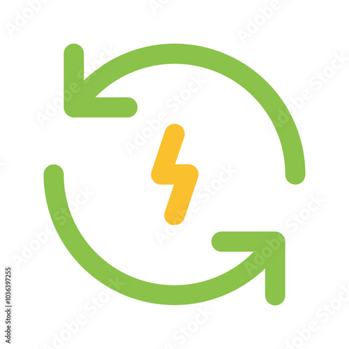 renewable energy flat icon