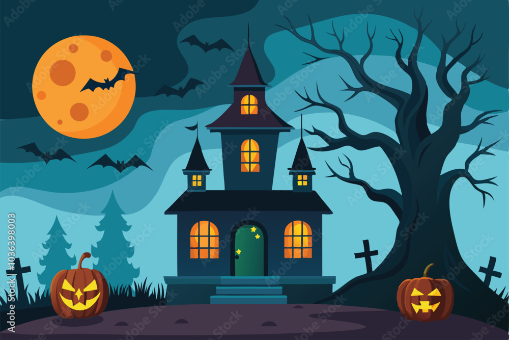 Horror hunted house - Generative AI