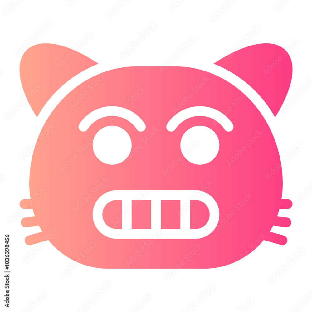 grimacing gradient icon grimacing gradient icon