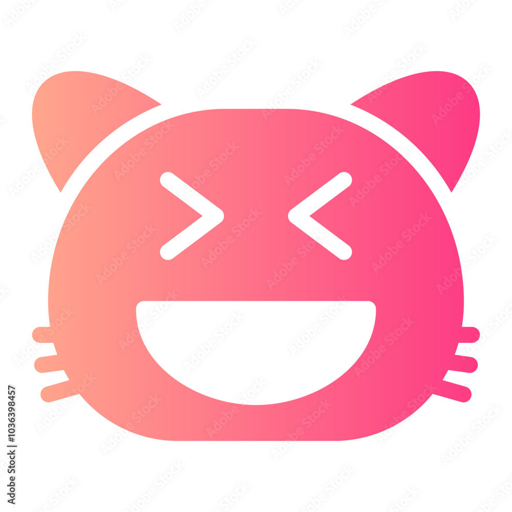 grinning gradient icon grinning gradient icon