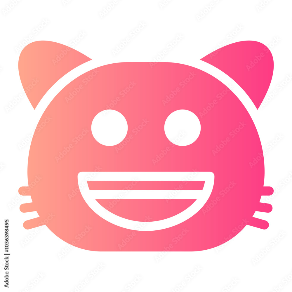 grinning gradient icon grinning gradient icon