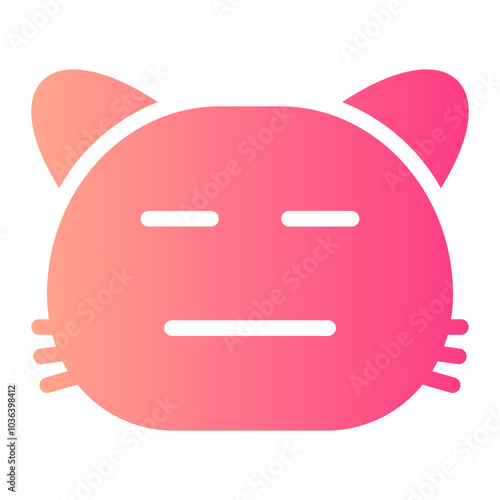 expressionless gradient icon