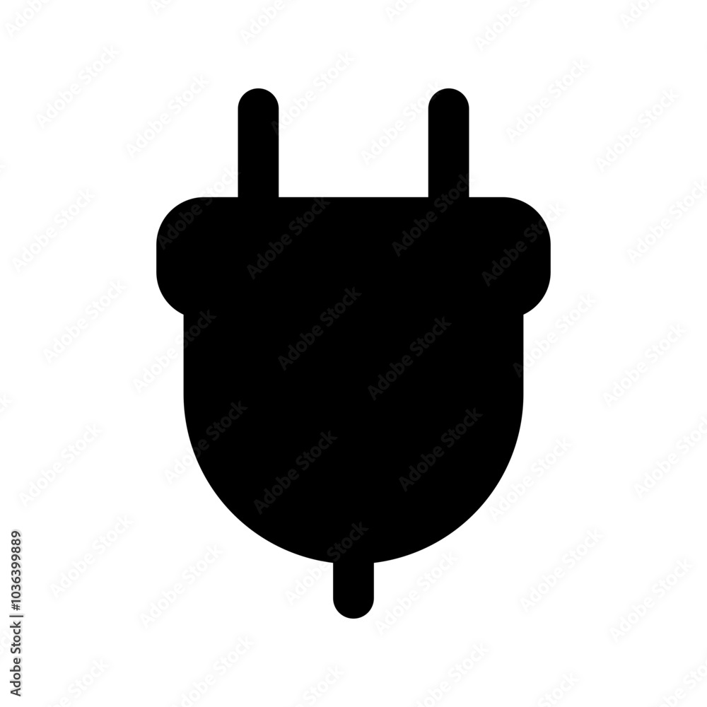 Obraz premium power plug glyph icon