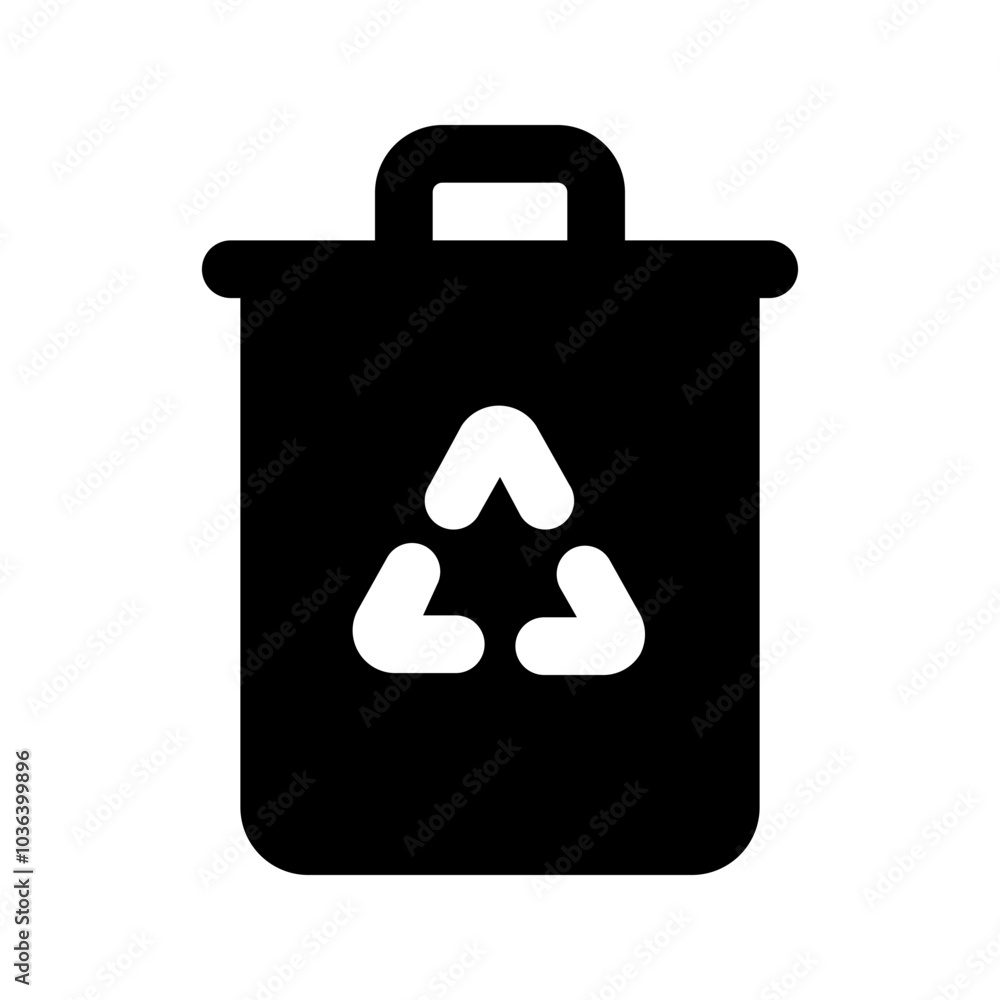 recycle bin glyph icon recycle bin glyph icon