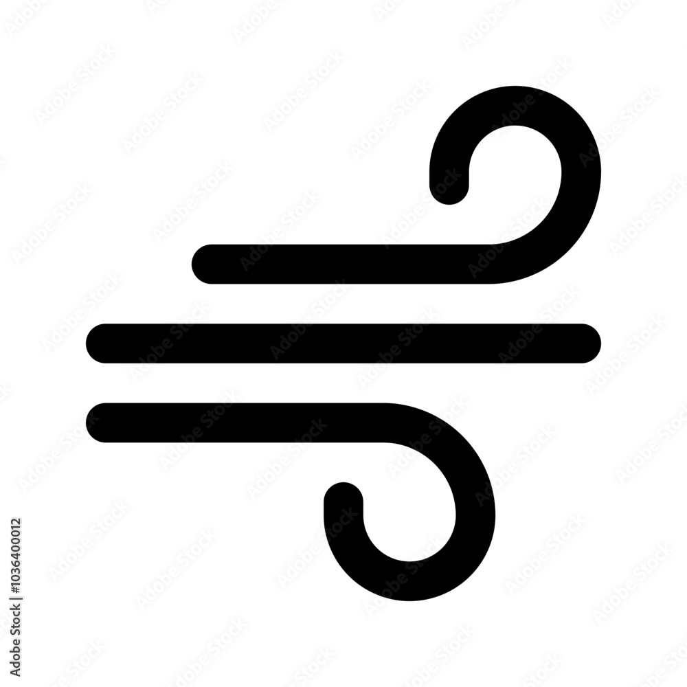 wind glyph icon wind glyph icon