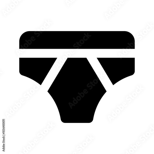 underwear glyph icon