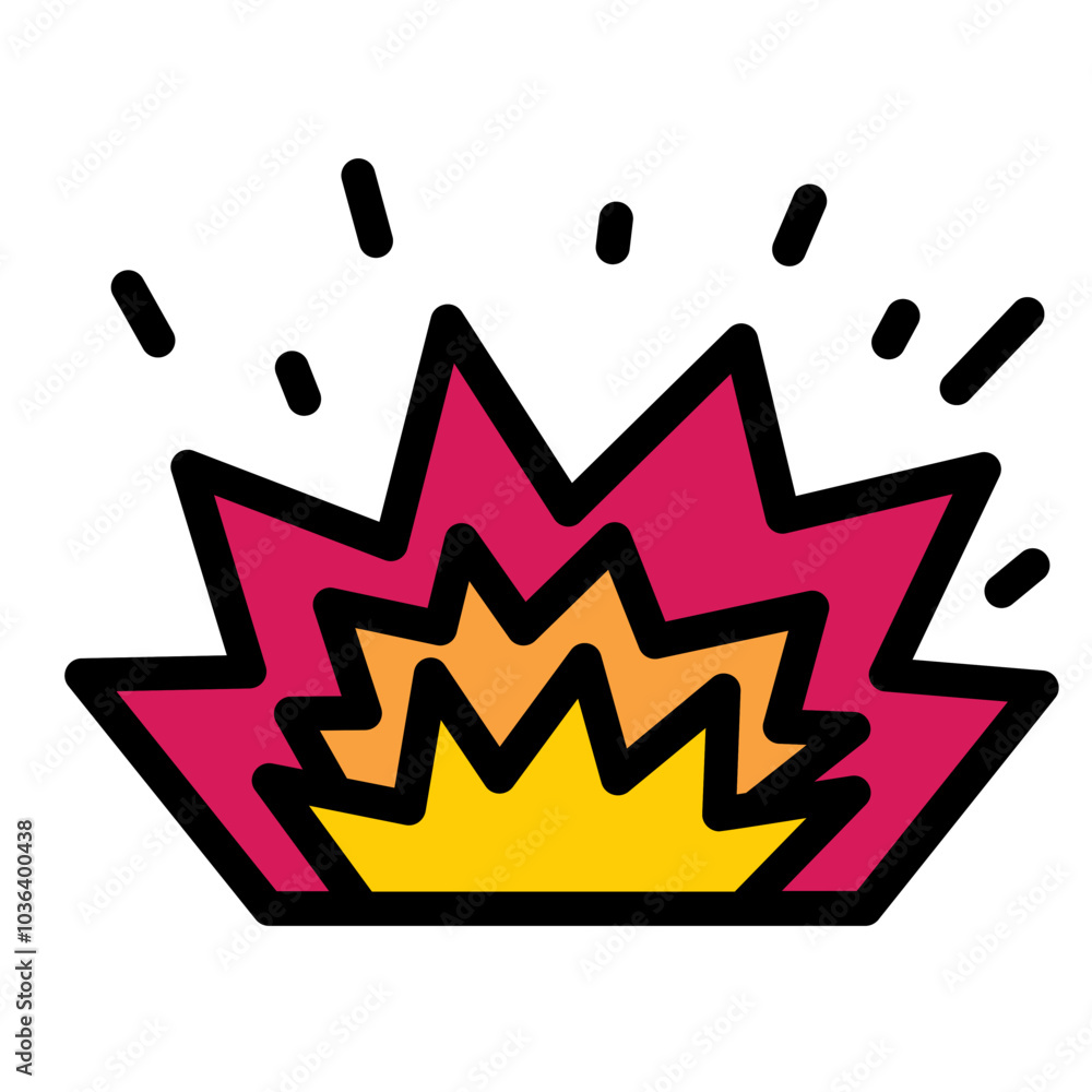 Fototapeta premium Explosion Icon