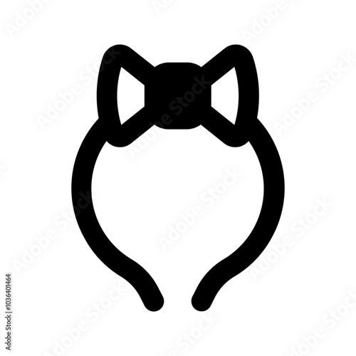 headband glyph icon