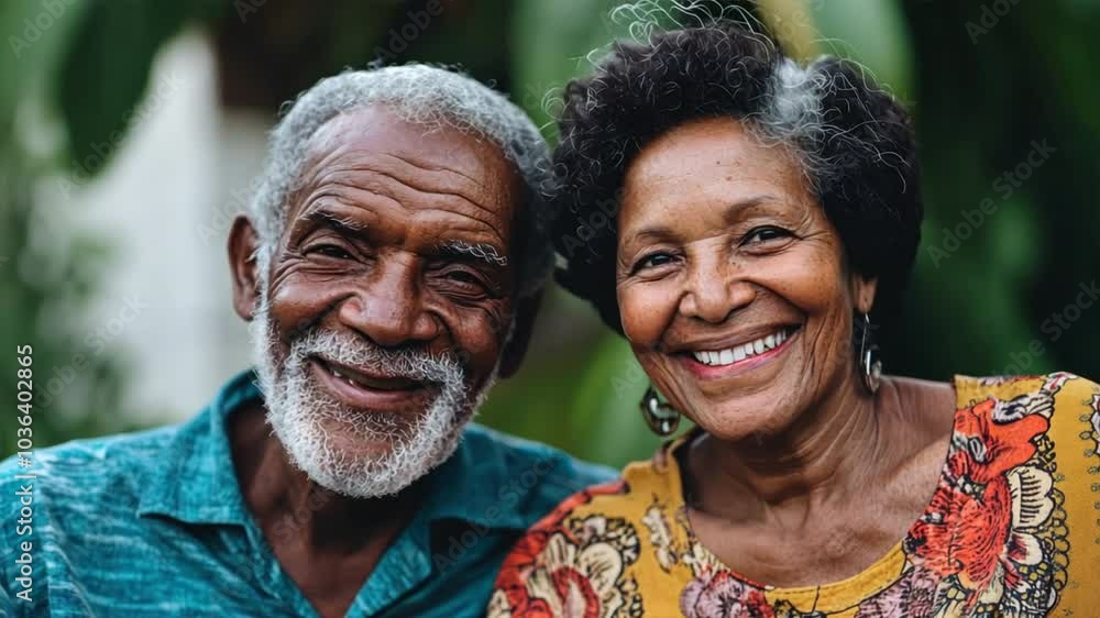Senior couple smiling together, radiating love and companionship, Senior couple smiling together, radiating love and companionship,