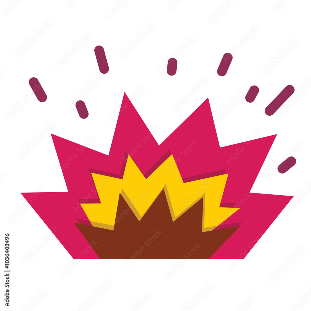 Fototapeta premium Explosion Icon