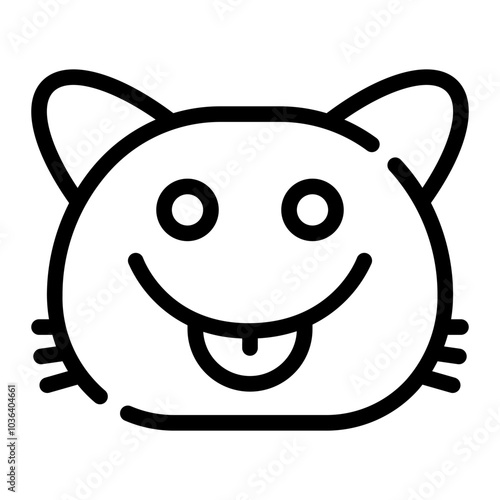 cat line icon