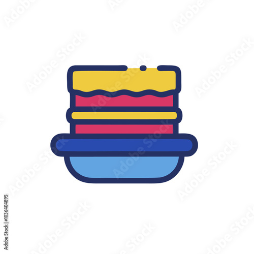 stack of books isolated