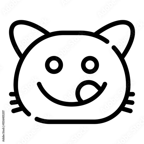 yummy line icon