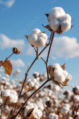 cotton plant covered branches
