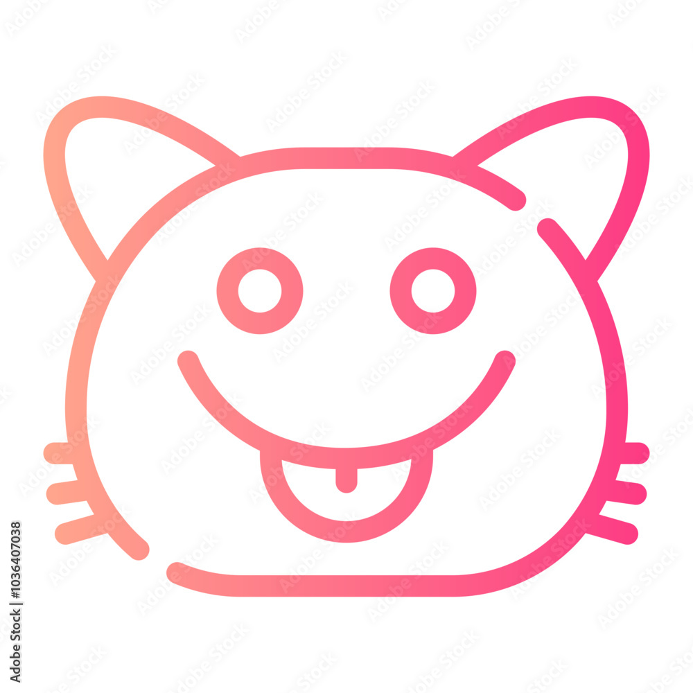 cat gradient icon cat gradient icon