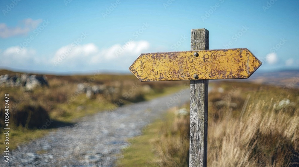 A close-up of a directional signpost at a crossroads, illustrating navigation and decision-making in travel A close-up of a directional signpost at a crossroads, illustrating navigation and decision-making in travel