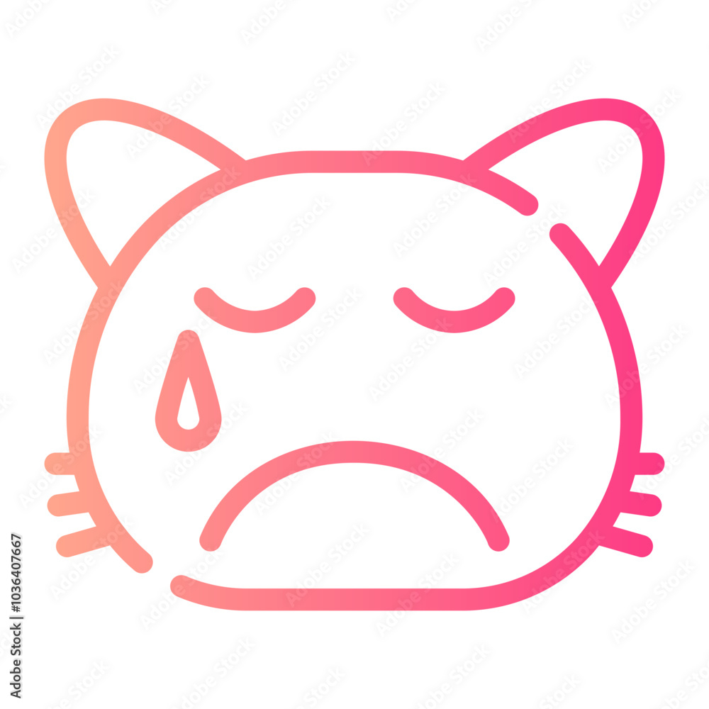 tears gradient icon tears gradient icon