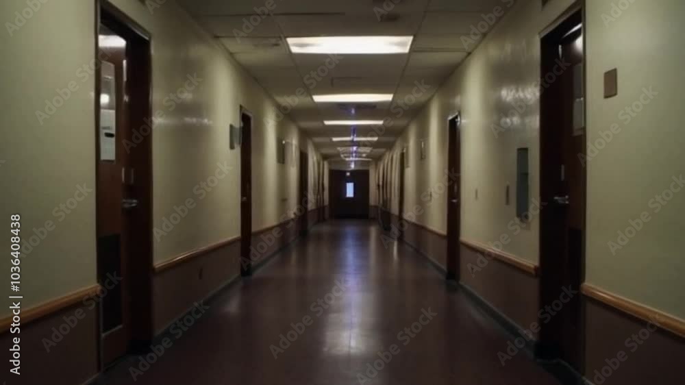 A slightly creepy hotel corridor A slightly creepy hotel corridor