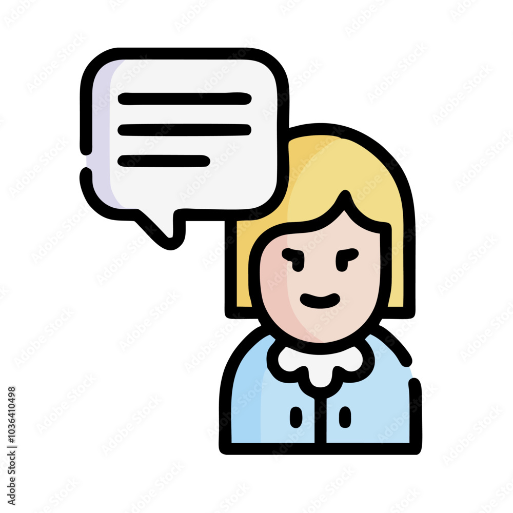 cartoon person with speech bubble cartoon person with speech bubble