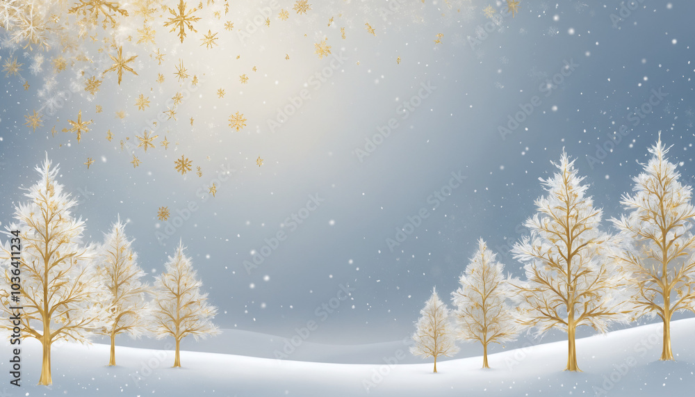 Fototapeta premium winter forest in the snow