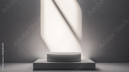 podium design with lighting