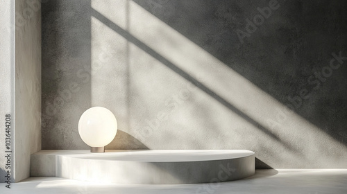 podium design with lighting