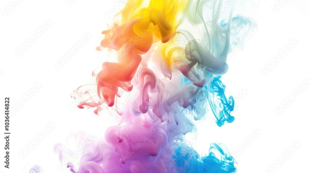 Dense multicolored smoke of red, purple and pink colors on a black isolated background. Background of smoke Dense multicolored smoke of red, purple and pink colors on a black isolated background. Background of smoke