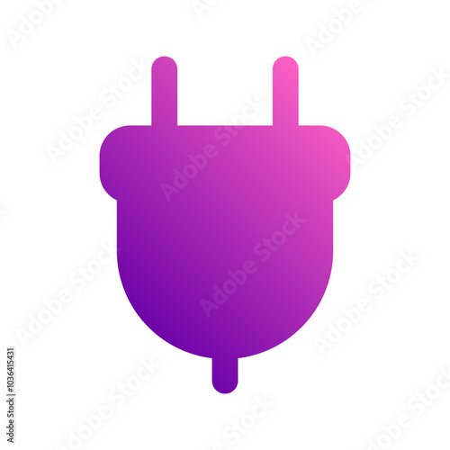 power plug gradient icon