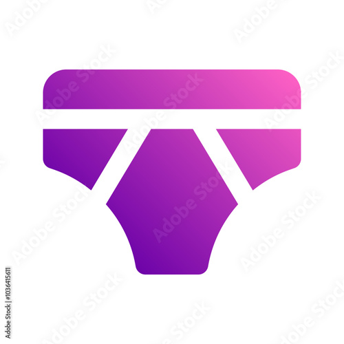underwear gradient icon