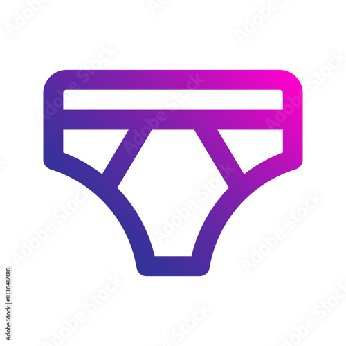 underwear gradient icon