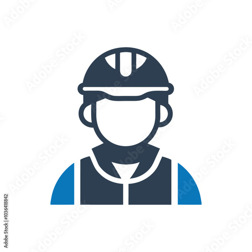 Construction engineer icon on white background