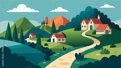 Tucked away at the end of a long winding path this secluded hamlet offers its residents a private and peaceful existence.