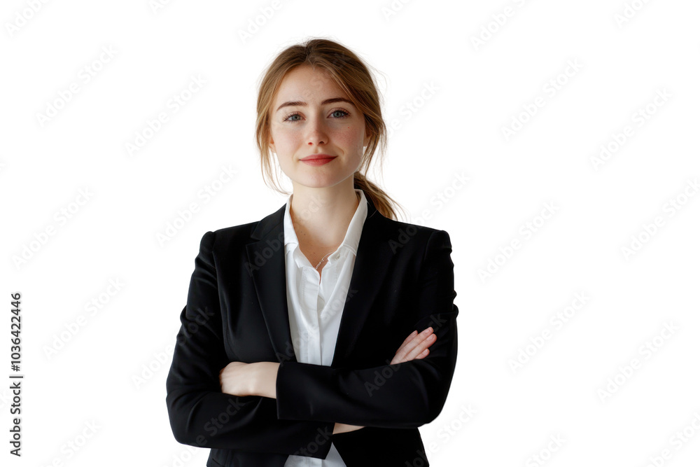 Business woman posing in casual wear isolated on transparent and white background.PNG image Business woman posing in casual wear isolated on transparent and white background.PNG image