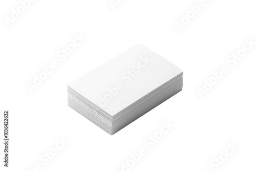 Business card mockup isolated on transparent and white background.PNG image 