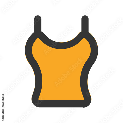 tanktop outline fill icon