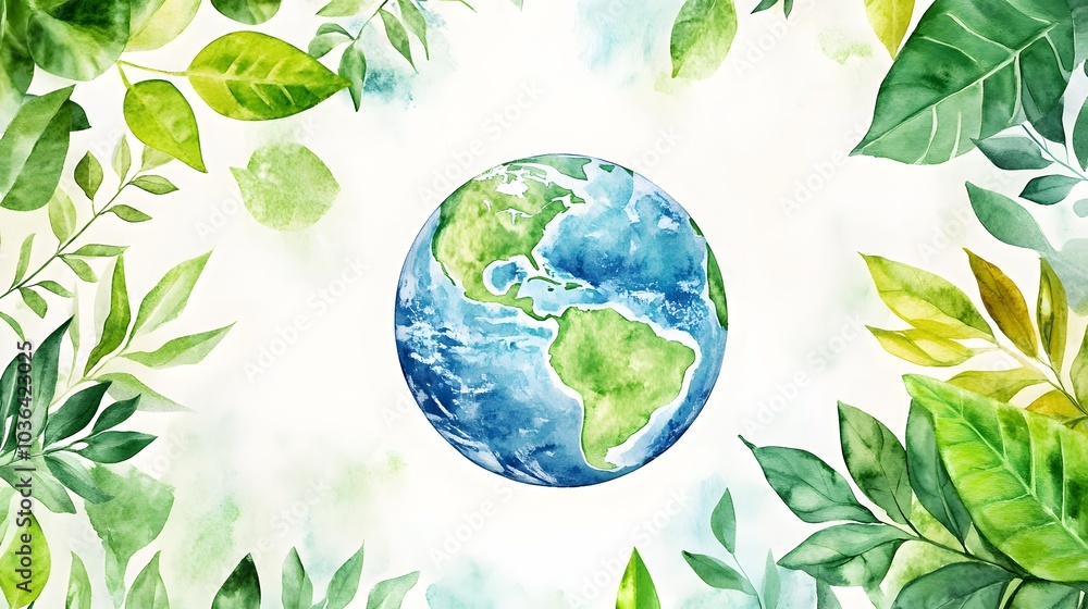 Vibrant View of Planet Earth in Space Vibrant View of Planet Earth in Space
