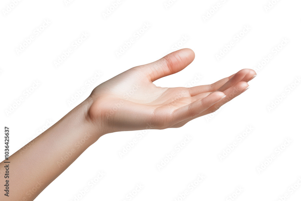 Hand holding a small object isolated on transparent and white background.PNG image Hand holding a small object isolated on transparent and white background.PNG image