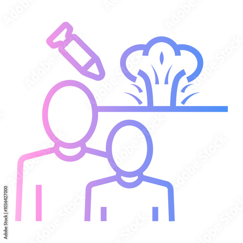 family Line Gradient Icon