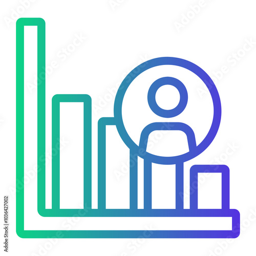 graph Line Gradient Icon