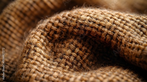 Cozy Knitted Fabric with Intricate Textured Pattern in Warm Earthy Tones