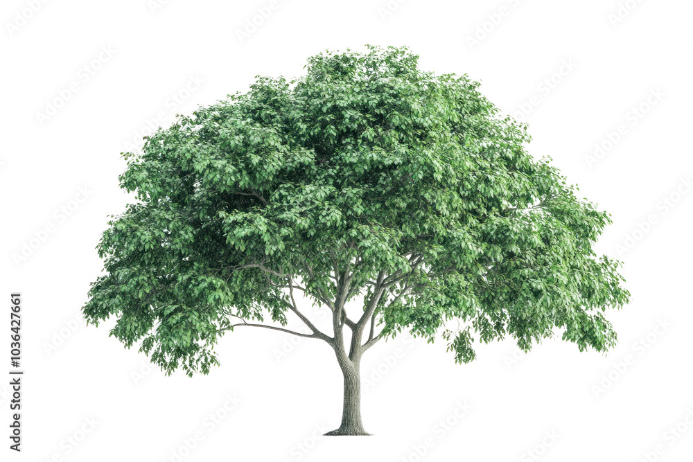 Forest tree with dense foliage isolated on transparent and white background.PNG image Forest tree with dense foliage isolated on transparent and white background.PNG image