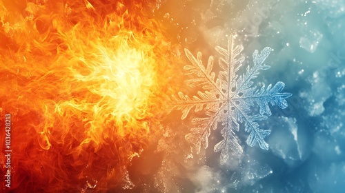 Vibrant Sunlight with Hot and Cold Contrast