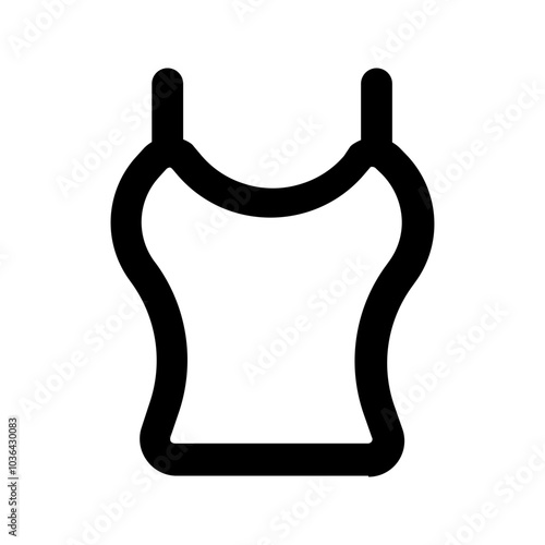 tanktop line icon