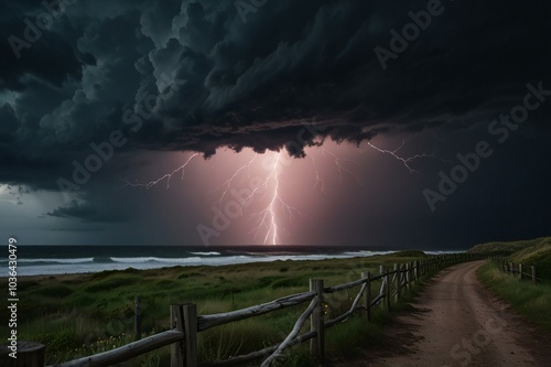 bad weater, lightning, asia