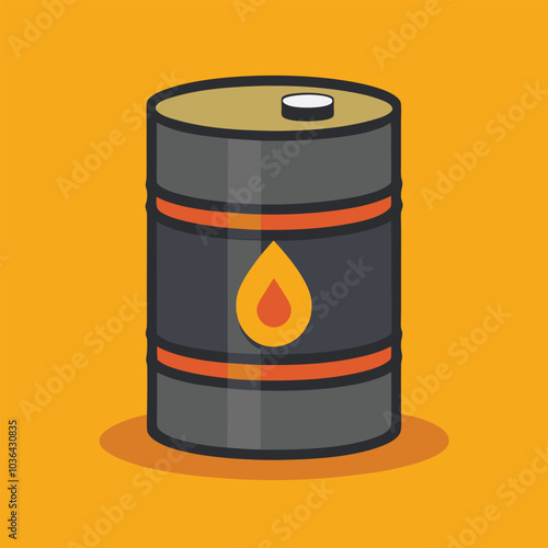 Oil Barrel Vector Icon design