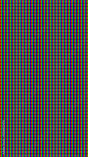 IPS display screen macro with RGB pixels for a tech overlay or background