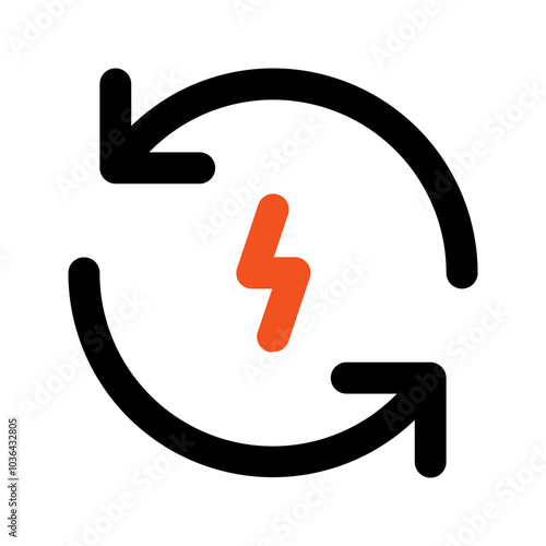renewable energy outline color icon