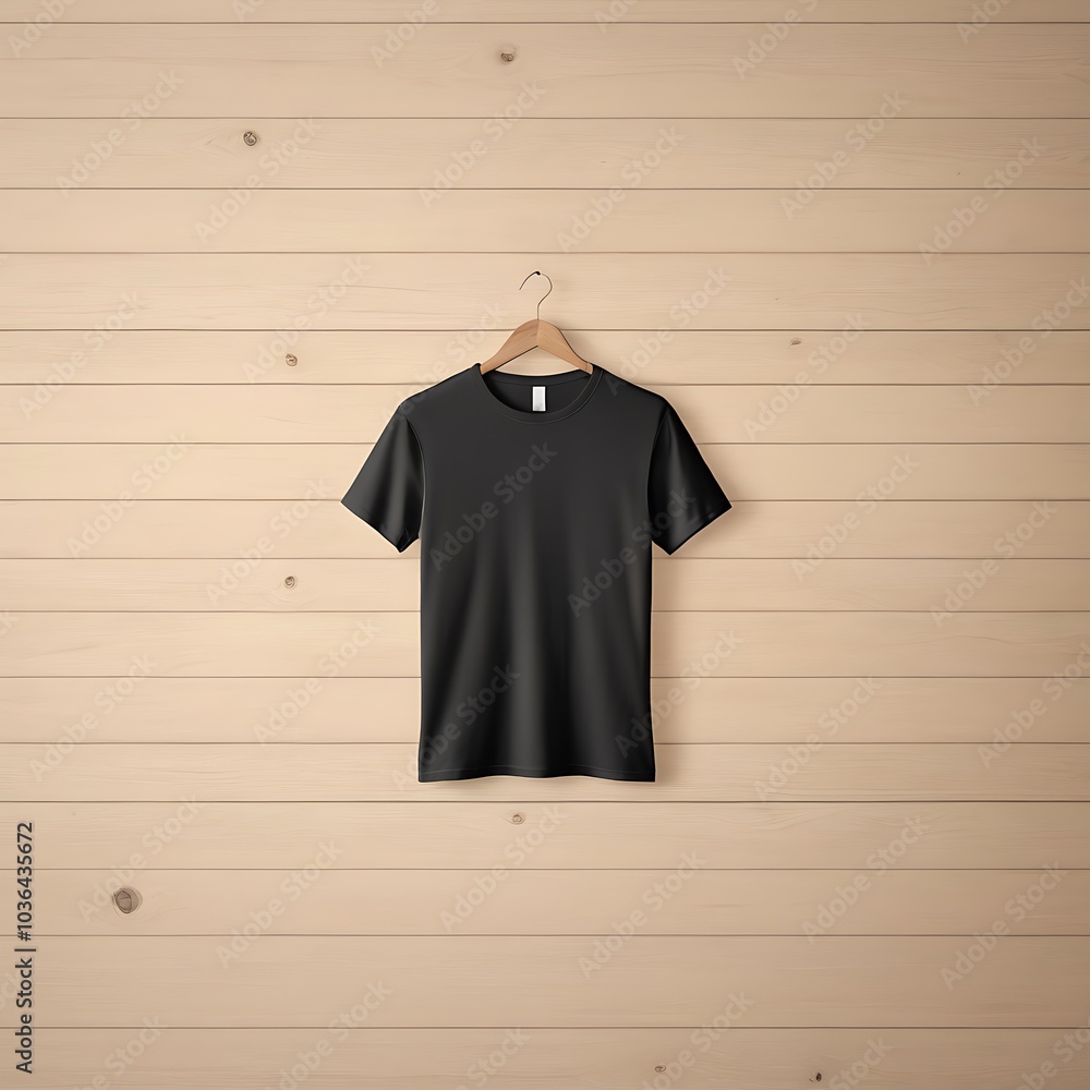Black crew neck tshirt mockup Black crew neck tshirt mockup
