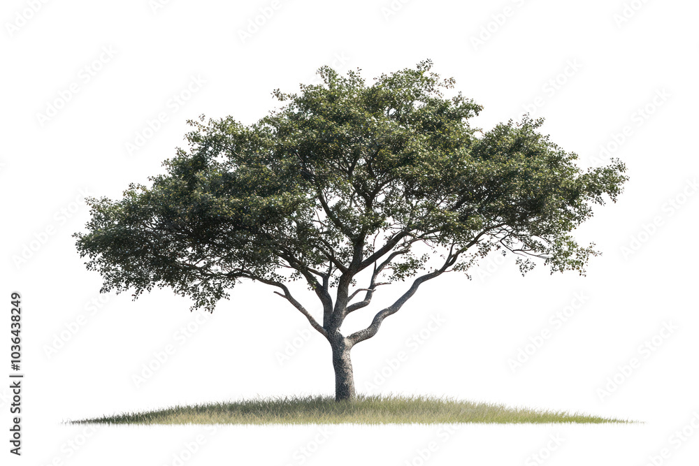 Fototapeta premium Tree background with subtle details on isolated on transparent and white background.PNG image,