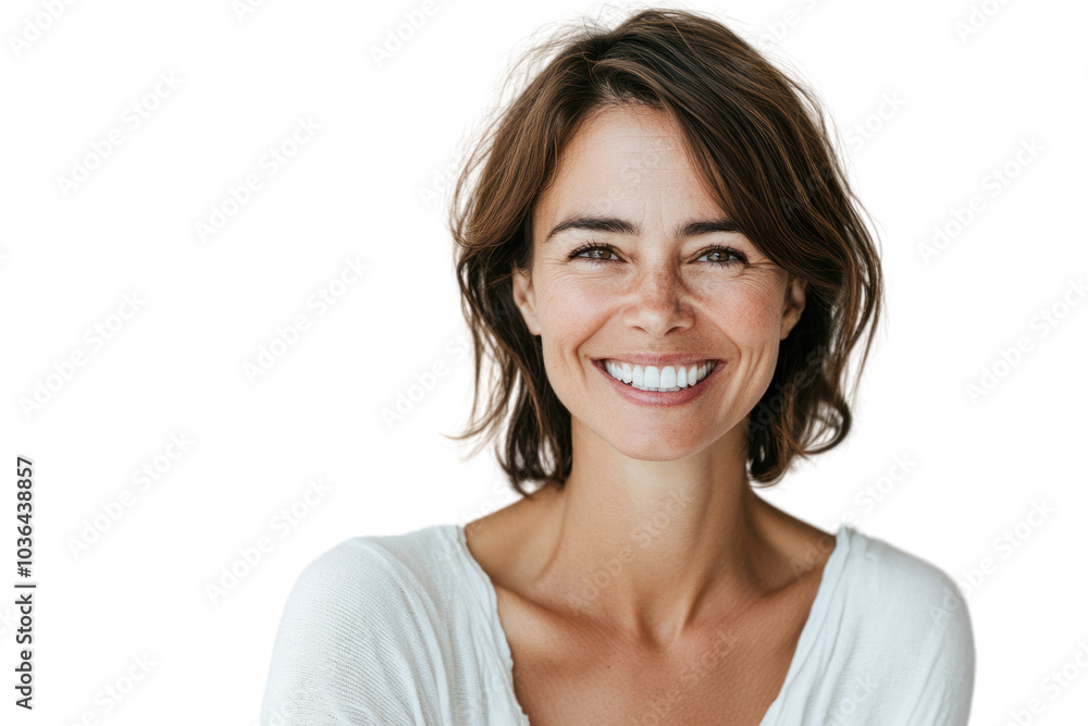 Smiling mature woman isolated on transparent background,PNG image. Smiling mature woman isolated on transparent background,PNG image.